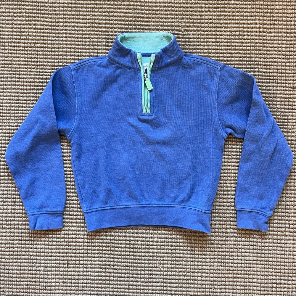 Johnnie-O Blue Quarter-Zip Pullover Sweatshirt
